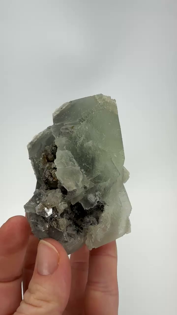 Green Octahedral Fluorite from Xianghualing