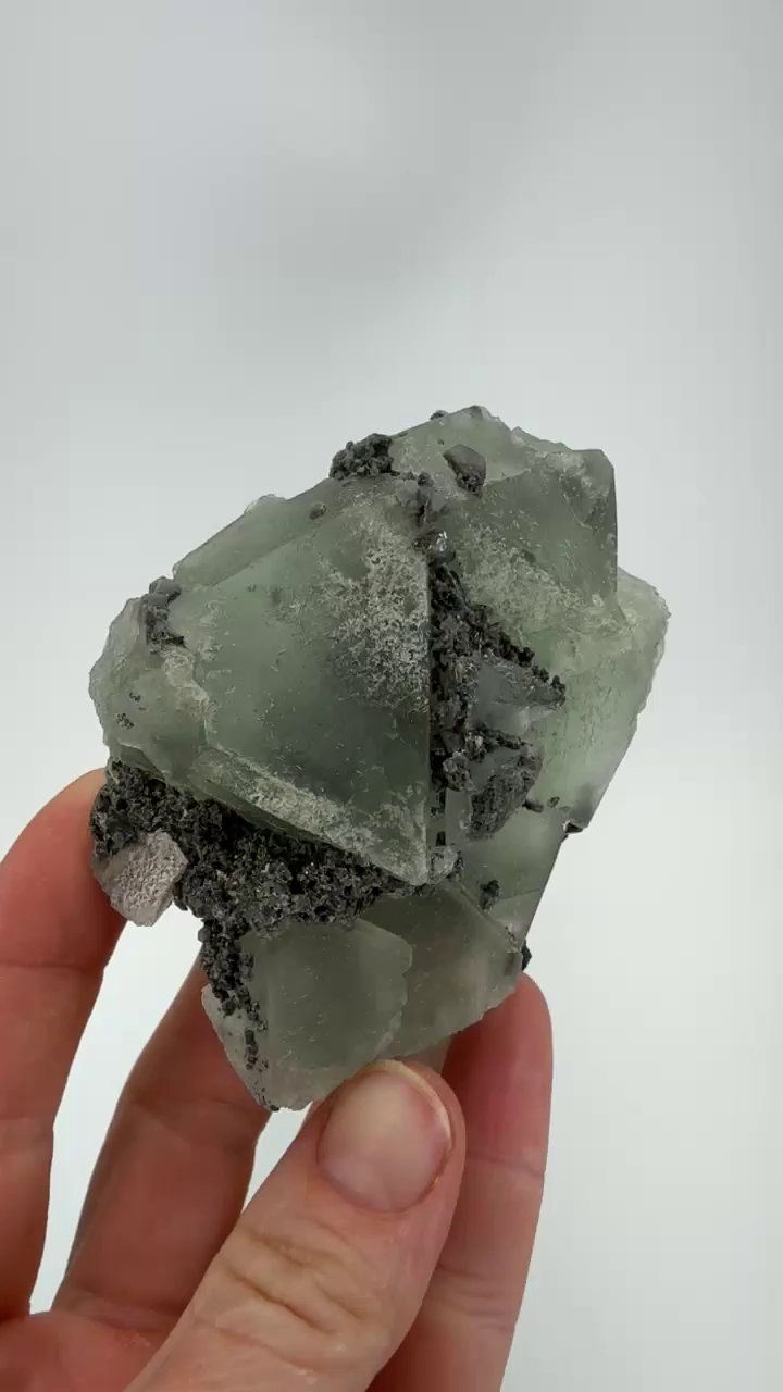 Green Octahedral Fluorite from Xianghualing