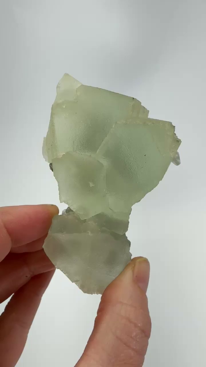 Green Octahedral Fluorite from Xianghualing