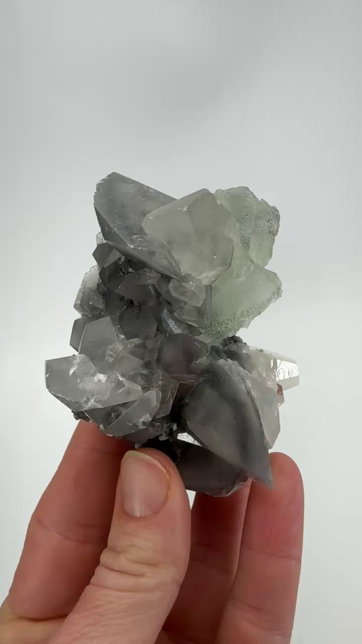 Grey Calcite Cluster from Xianghualing Mine