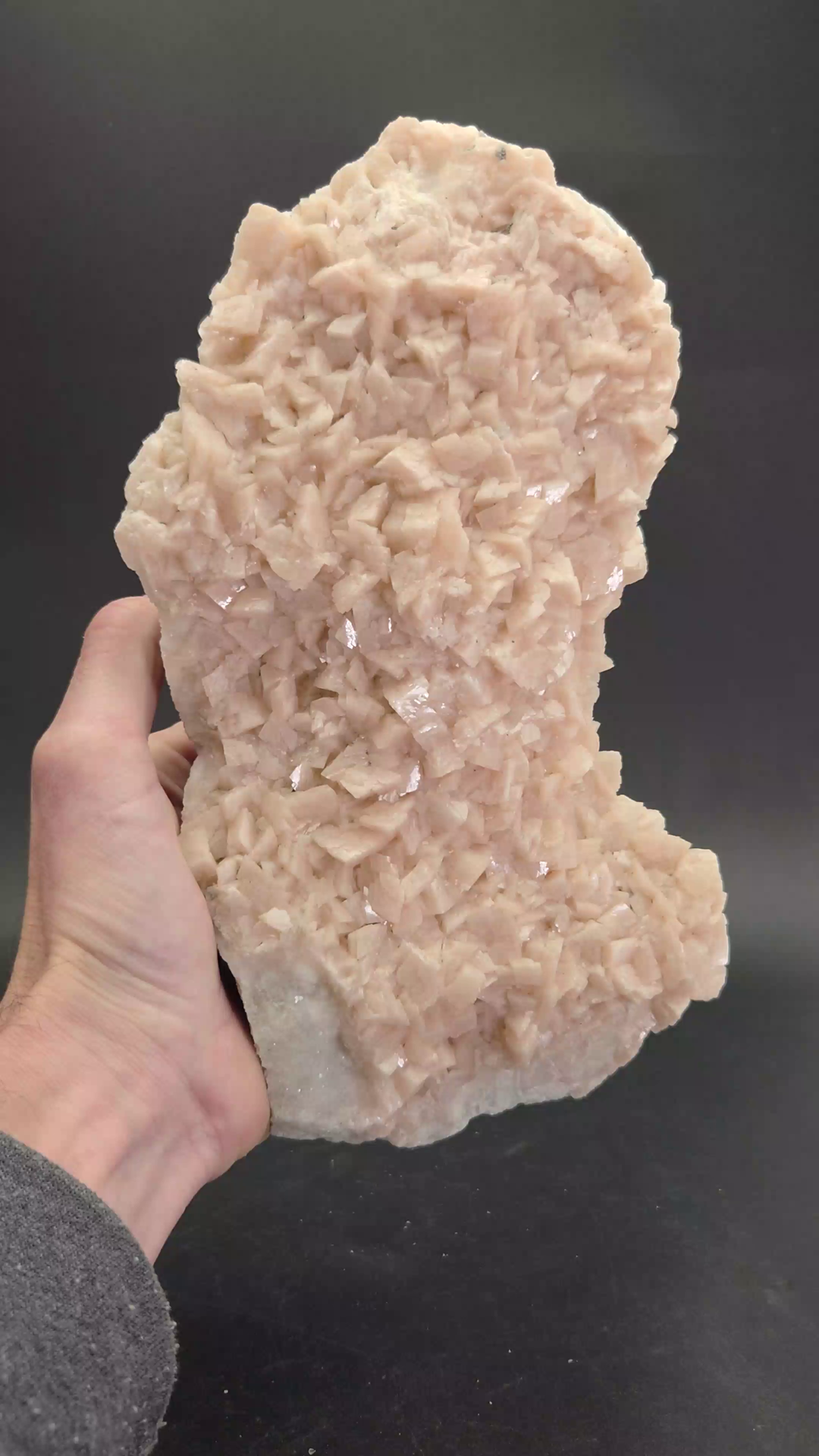 Pink Dolomite on Quartz from Shangbao Mine DX1481