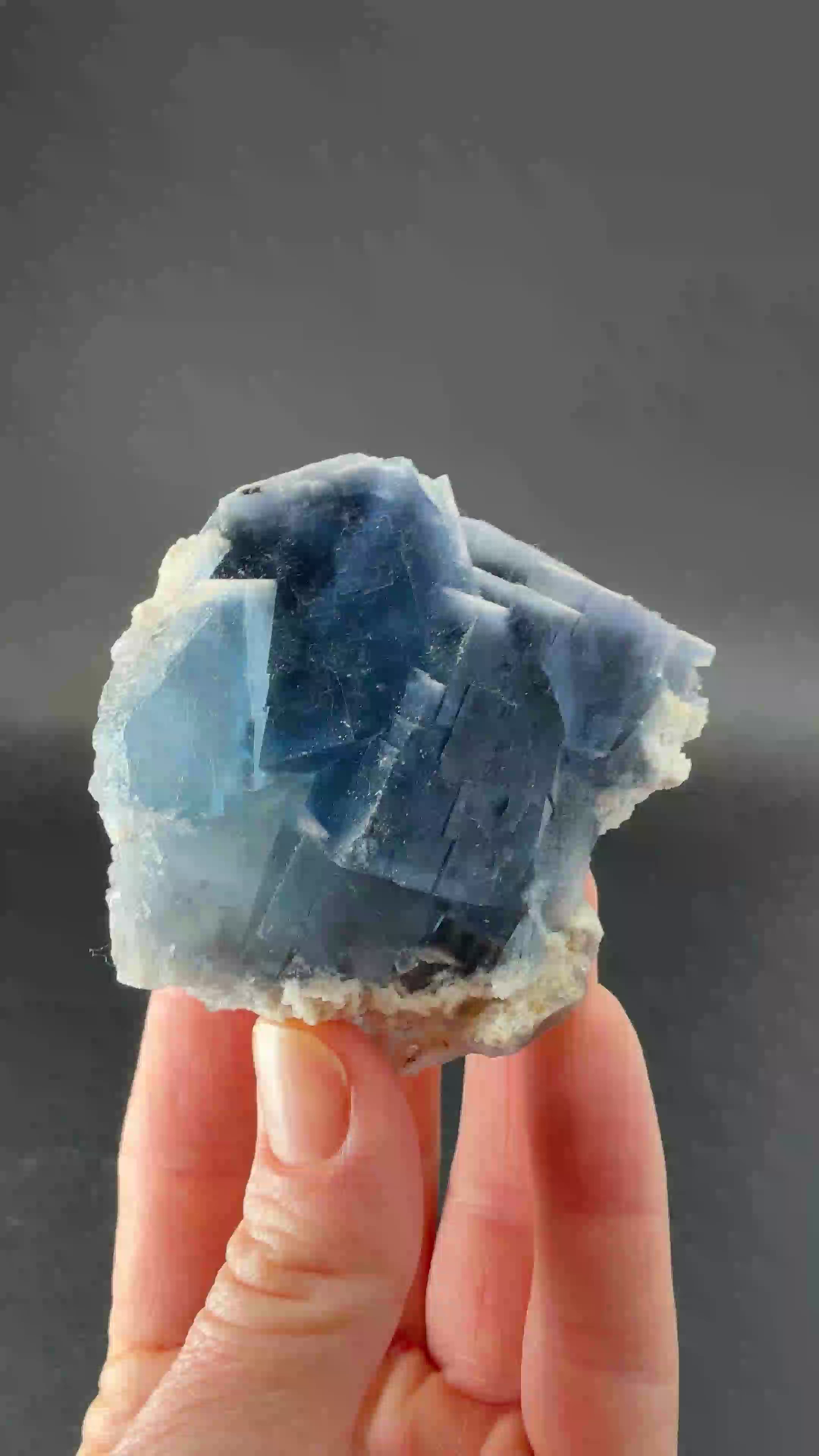 Blue Fluorite from Sicily, Italy DX2390
