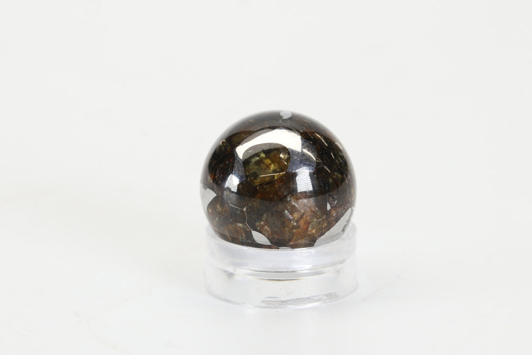 8.9 gram Seymchan Pallasite Meteorite Sphere DX2969
