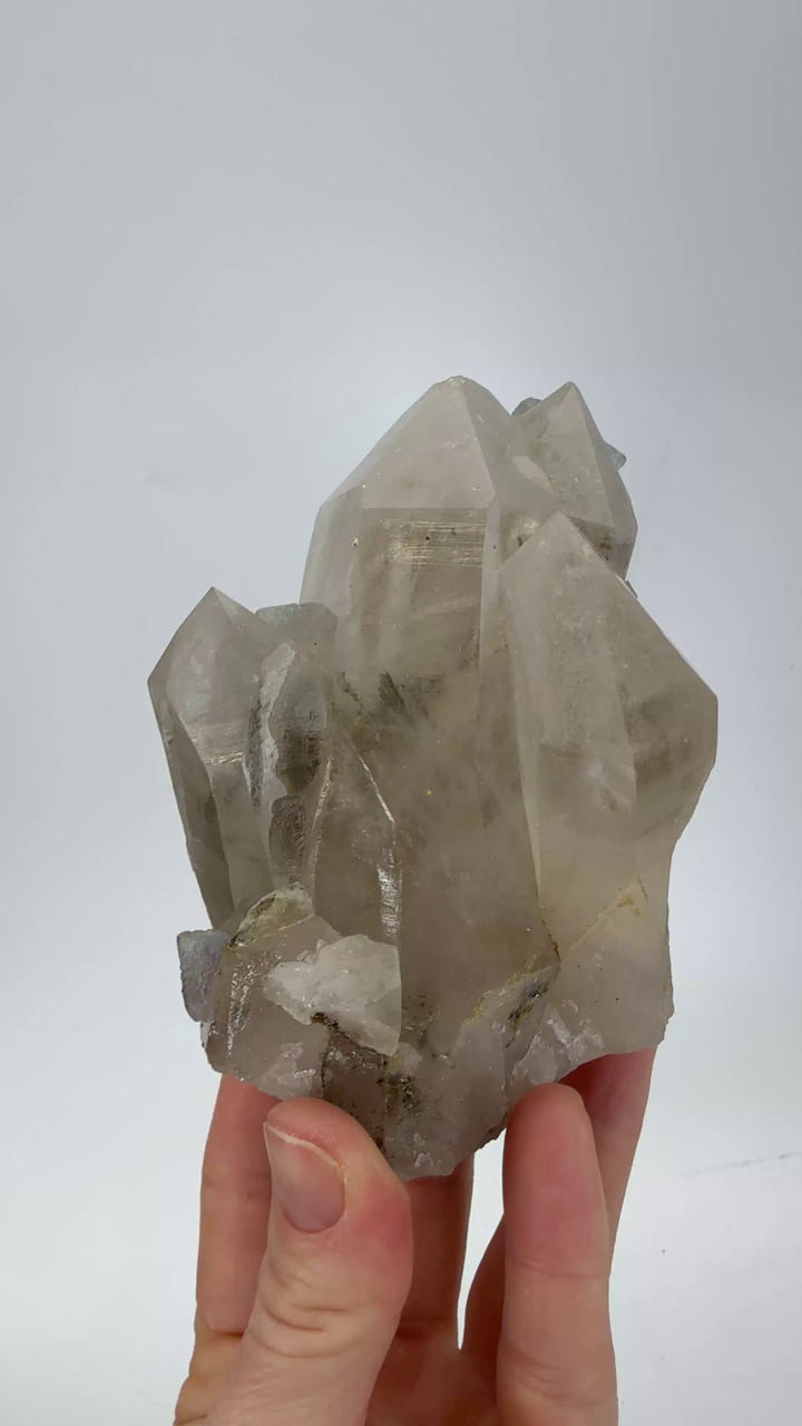 Fluorite on Quartz from Peru DX3434