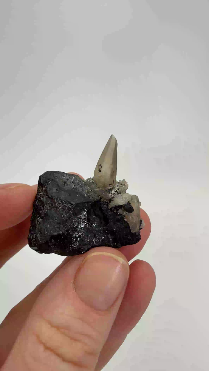 Smoky Quartz on Schorl from Namibia DX3529