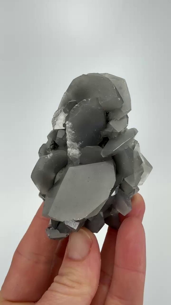 Grey Calcite Cluster from Xianghualing Mine