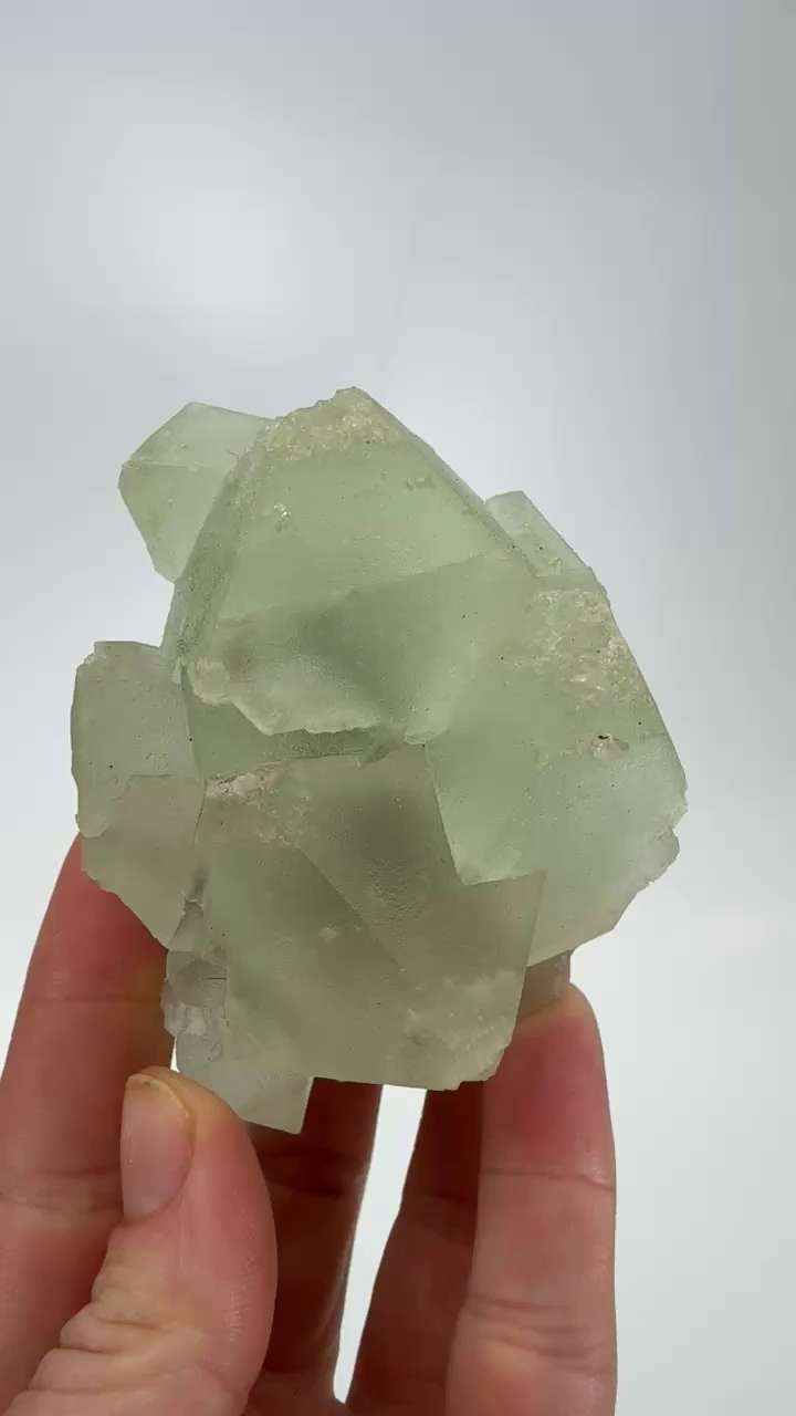 Green Octahedral Fluorite from Xianghualing