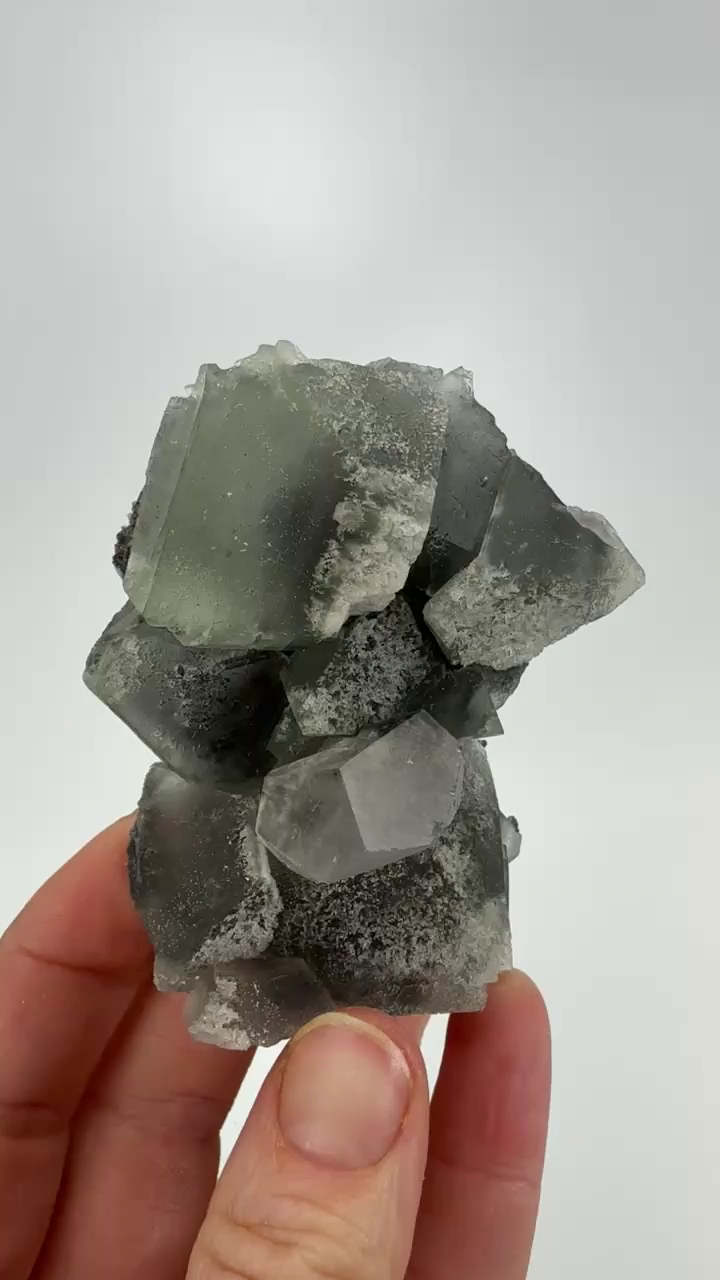 Green Octahedral Fluorite from Xianghualing