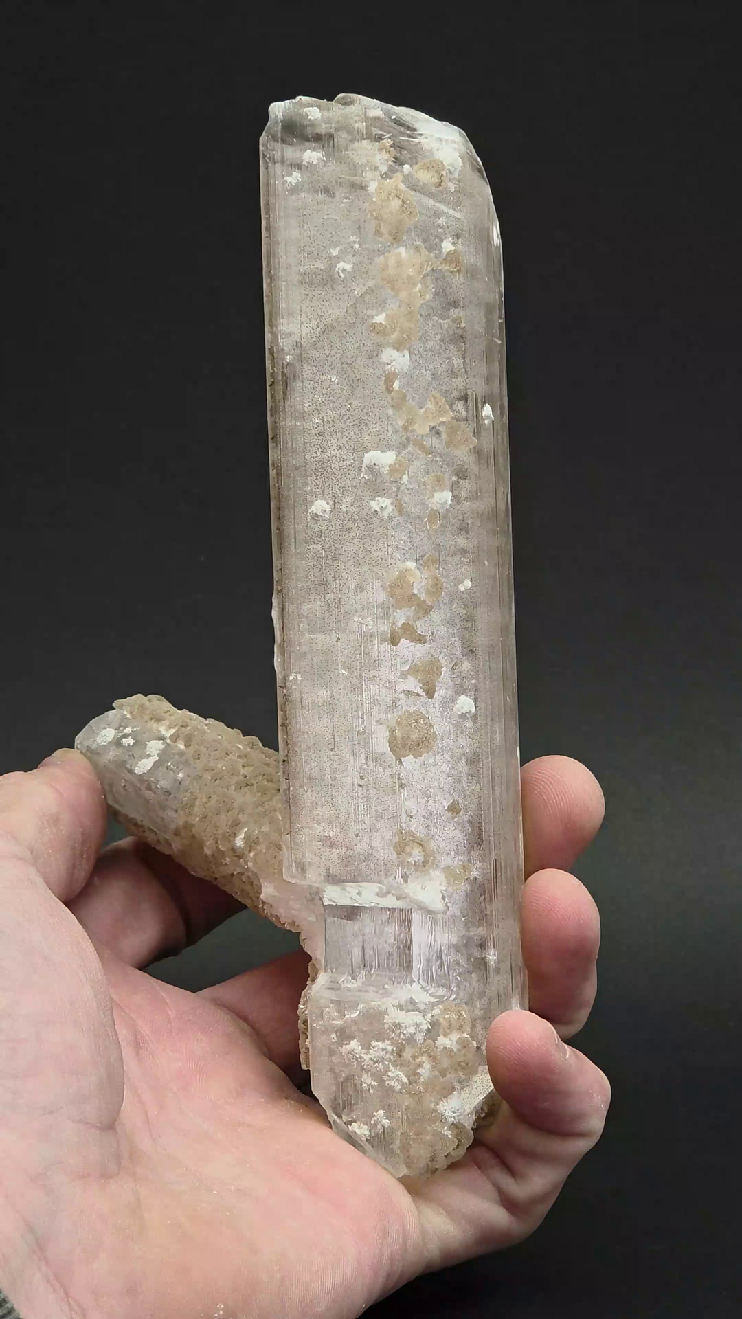 Selenite with Hydrozincite from Mexico DX4063
