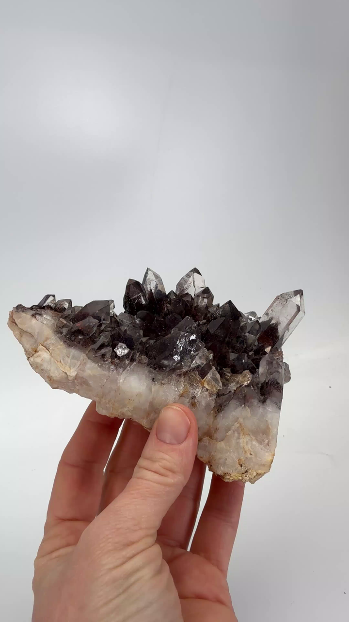 Hematite Phantom Quartz Cluster DX4301