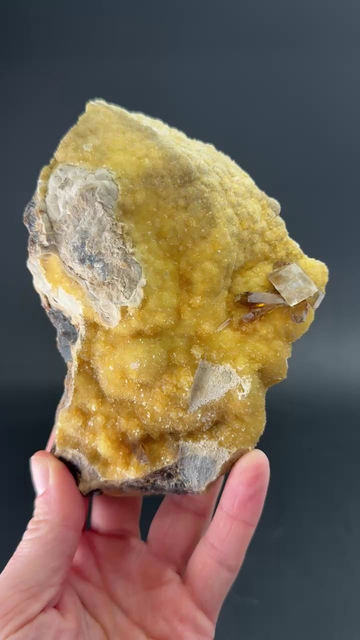 Barite on Calcite from Elk Creek DX452
