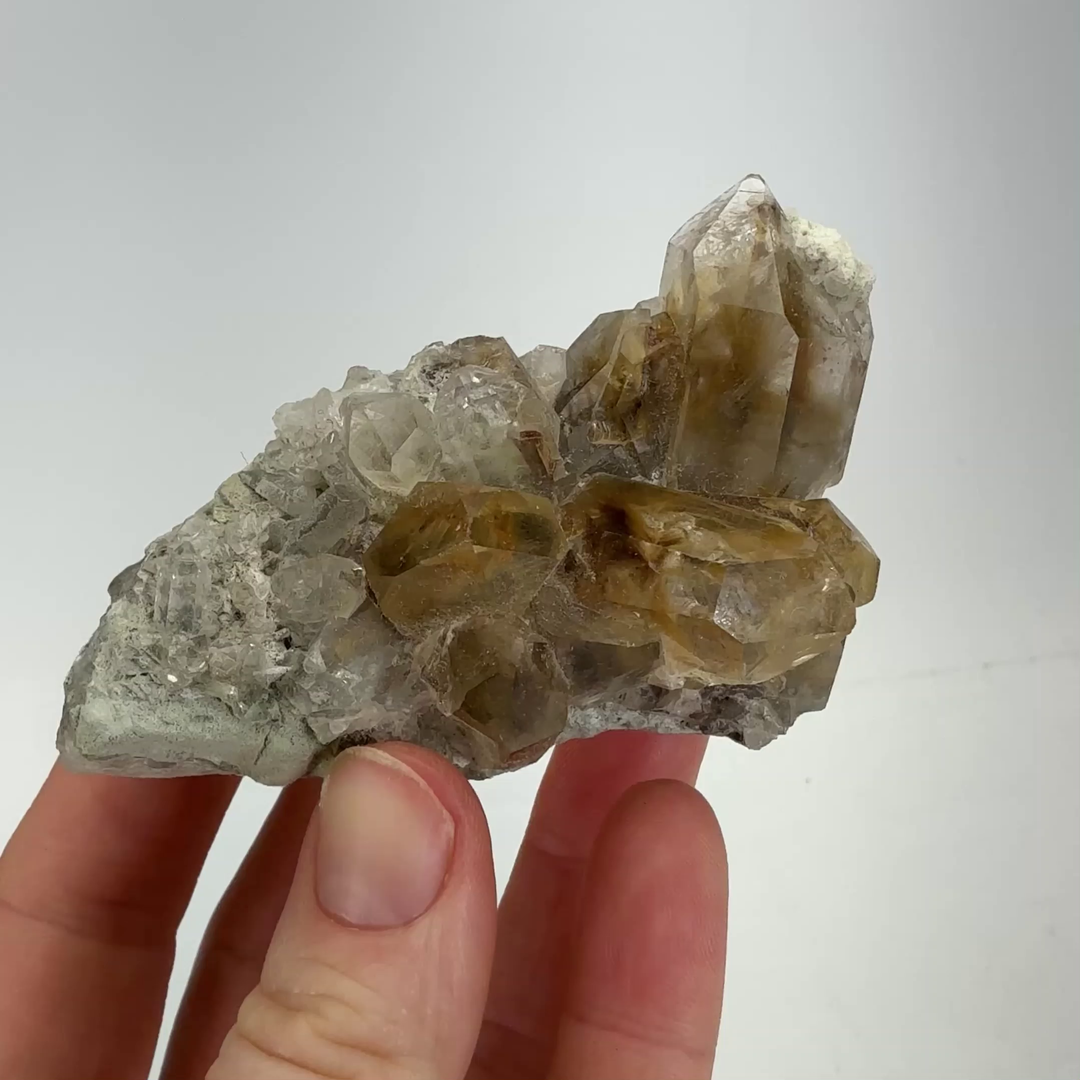 Quartz with Rutile and Brookite from Pakistan DX4615