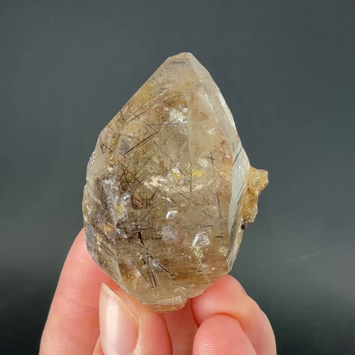Quartz with Rutile and Brookite from Pakistan DX4621