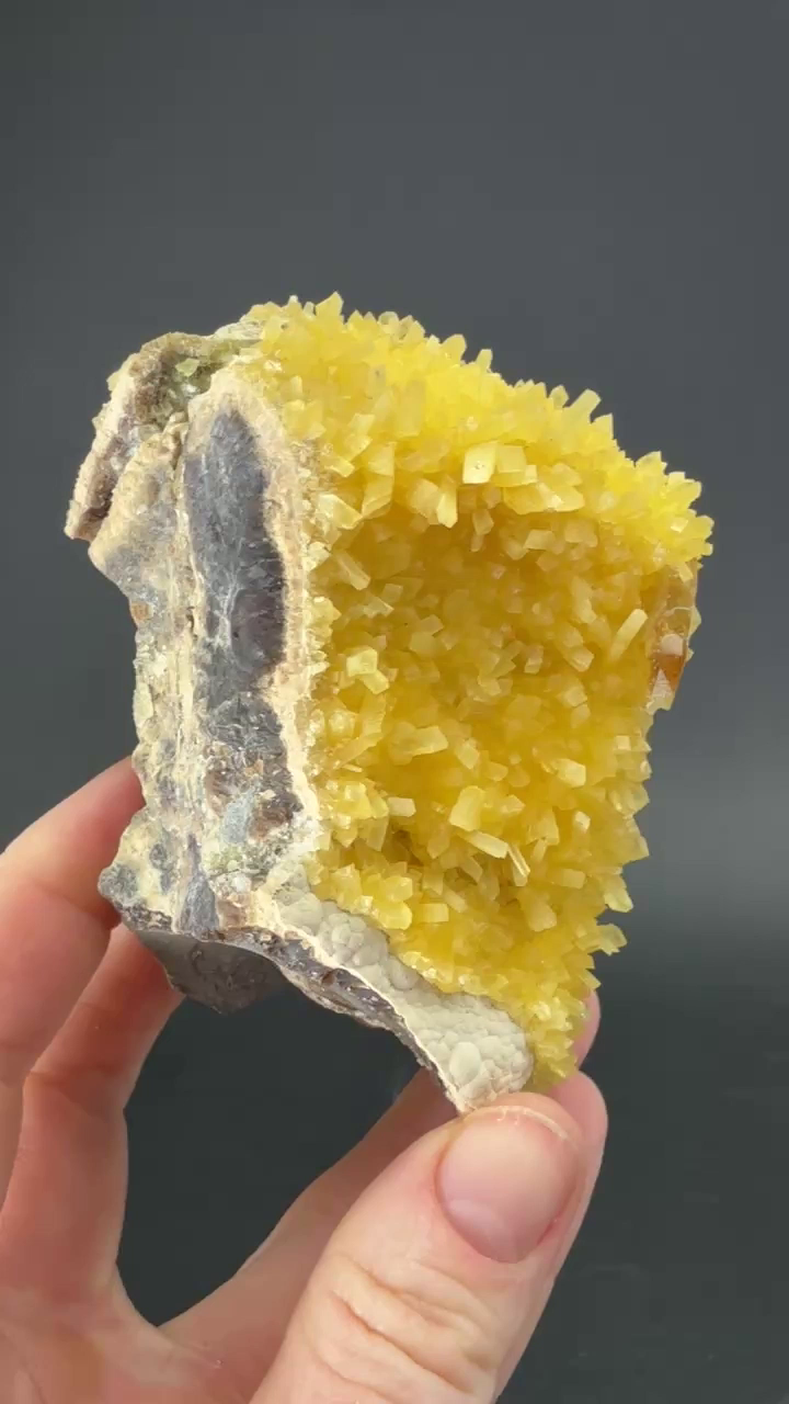 Barite on Calcite from Elk Creek DX472