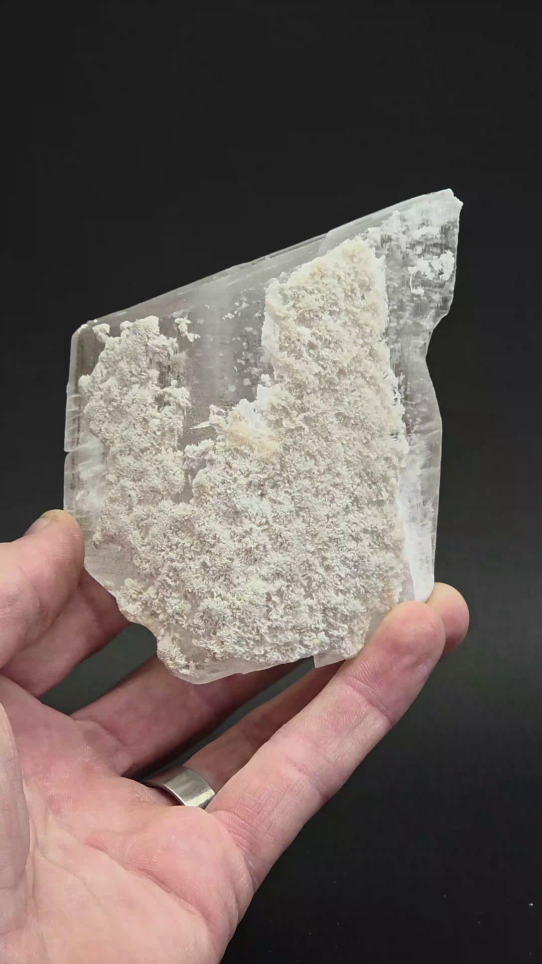Selenite with Hydrozincite from Mexico DX879