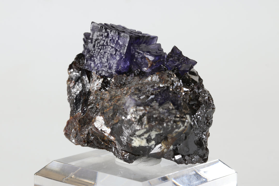 Fluorite on Sphalerite - Elmwood Mine DS515
