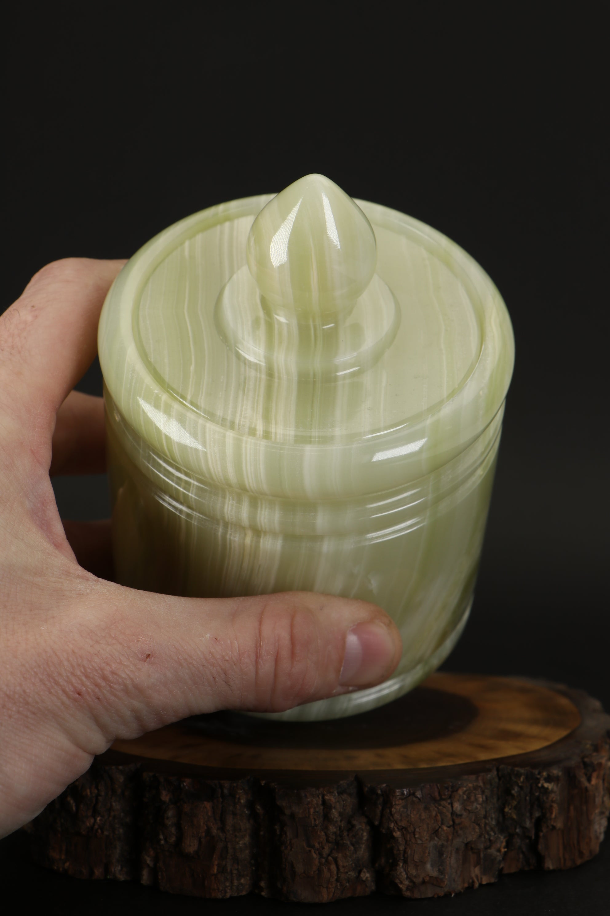 Green Onyx Jar TF1676 – Little Lemuria