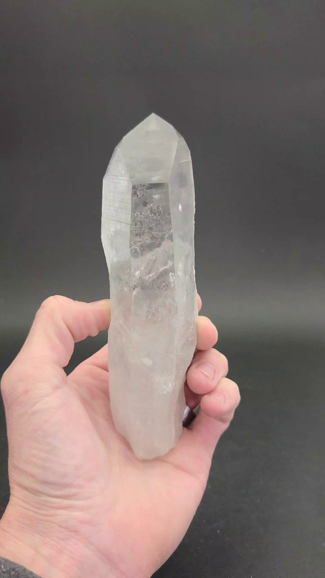 Black Phantom Lemurian Crystal TC1432