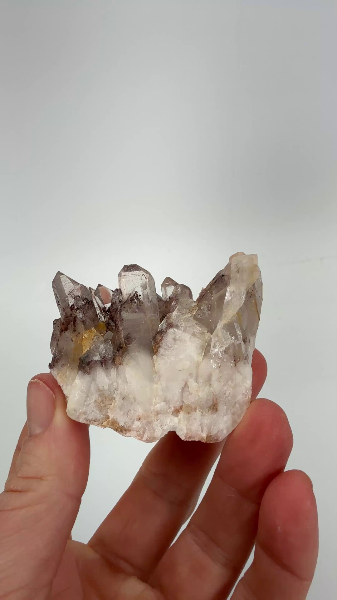 Hematite Phantom Quartz Cluster TD050