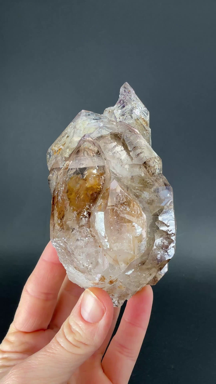 Smoky Skeletal (Elestial) Quartz from Tanzania TD1601