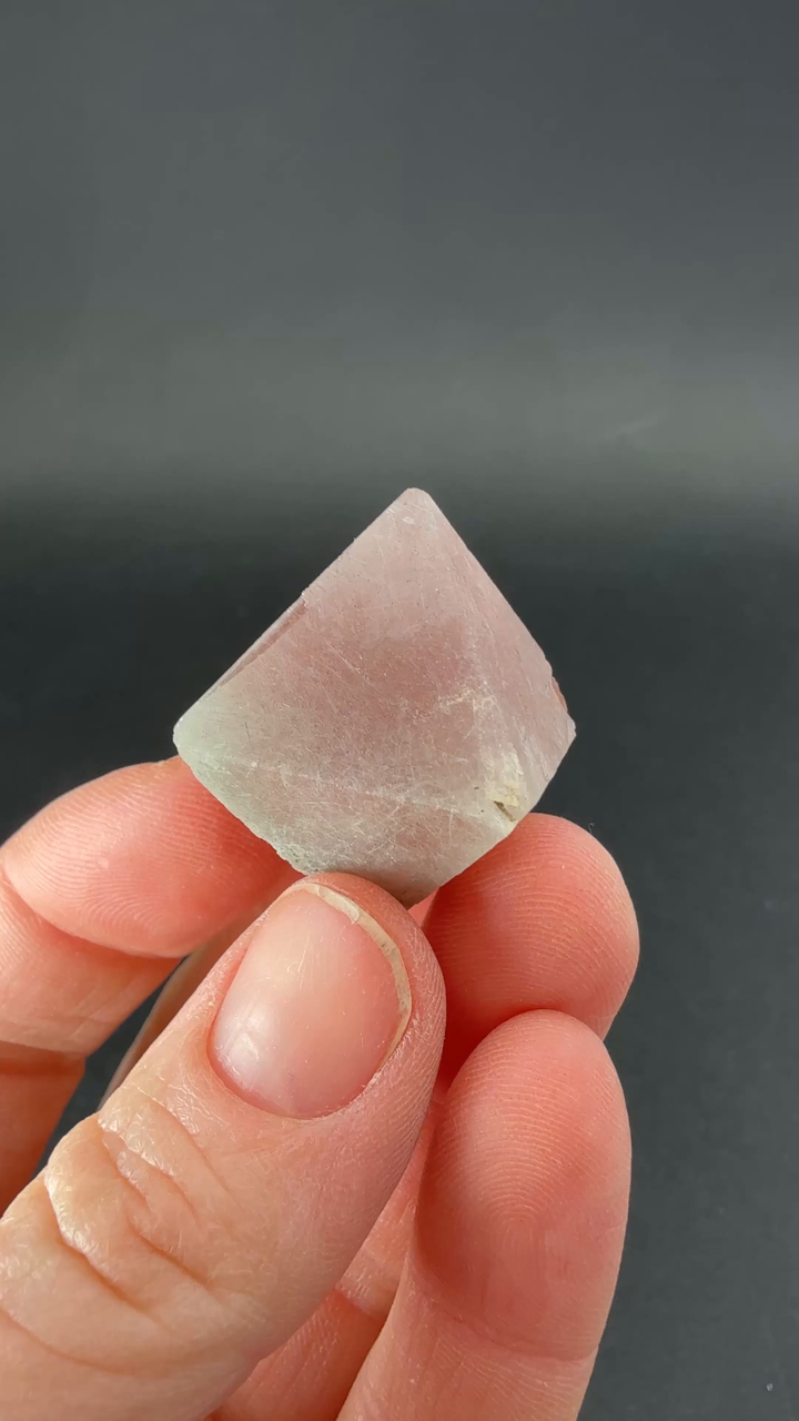 Octahedral Pink Fluorite with Bissolite from Inner Mongolia TD1936