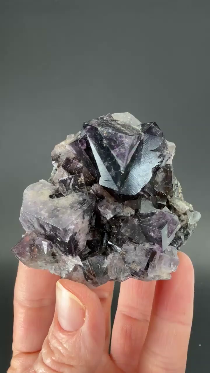 Purple Rain Pocket Fluorite Specimen