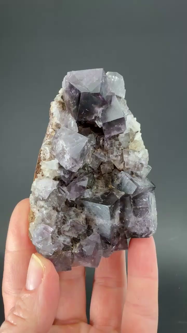 Purple Rain Pocket Fluorite Specimen