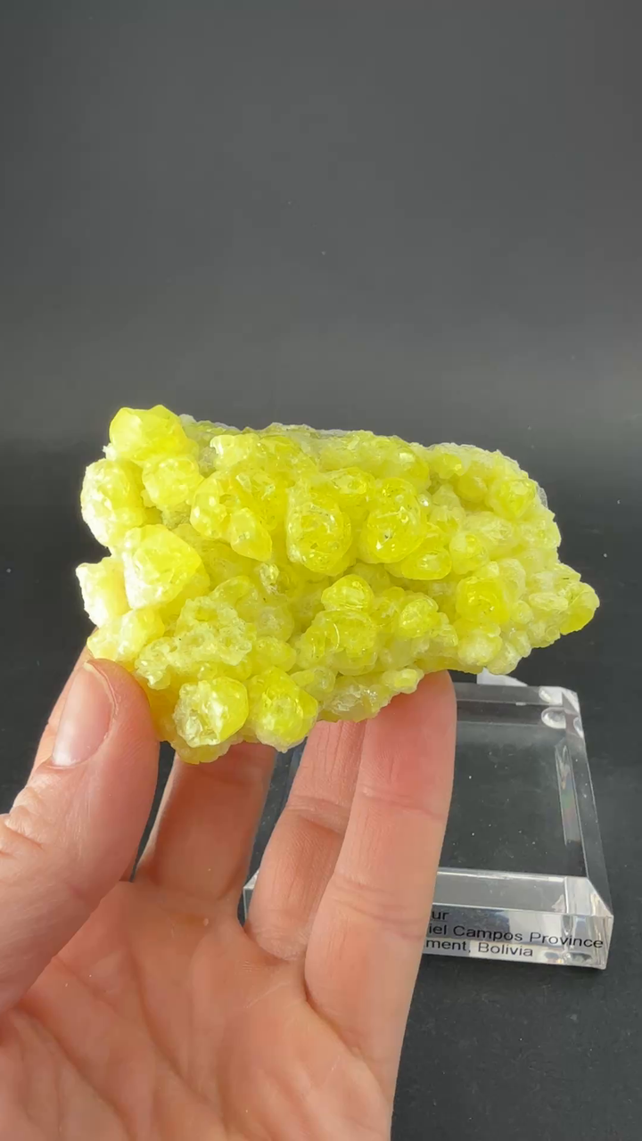 Sulfur Crystal Cluster from Bolivia TD3111