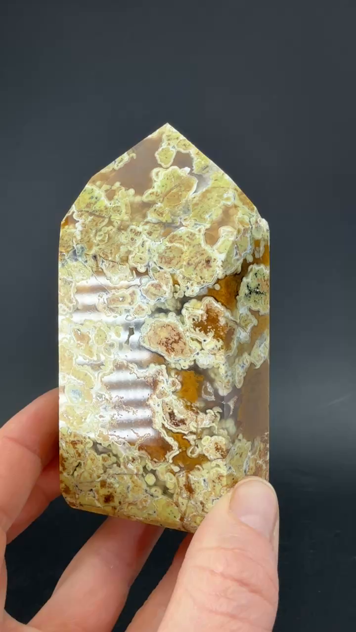 4" Green Opal Tower