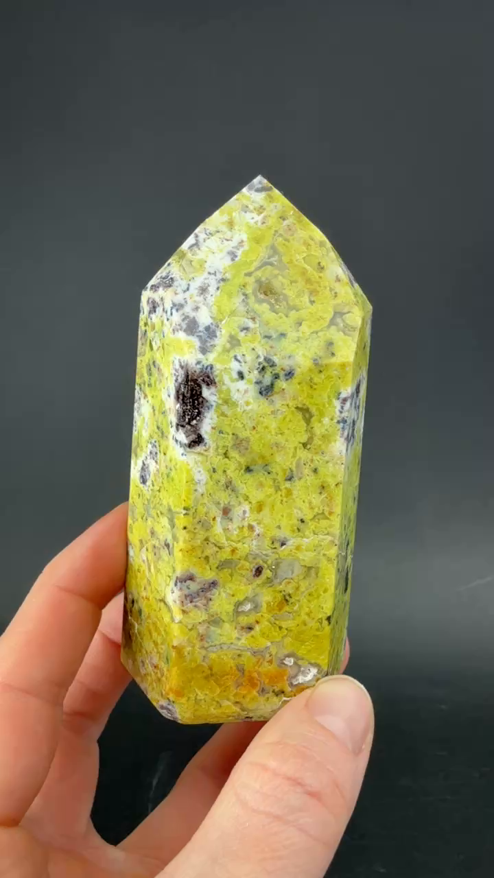 4" Green Opal Tower