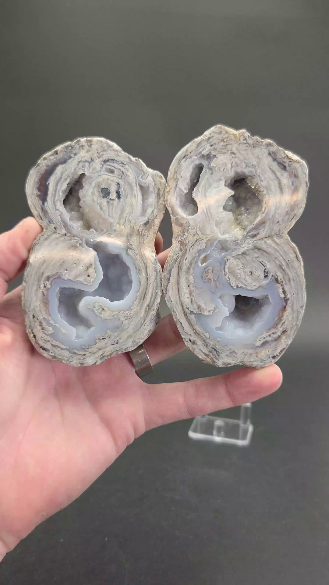Matched Pair Dugway Geode TF1044