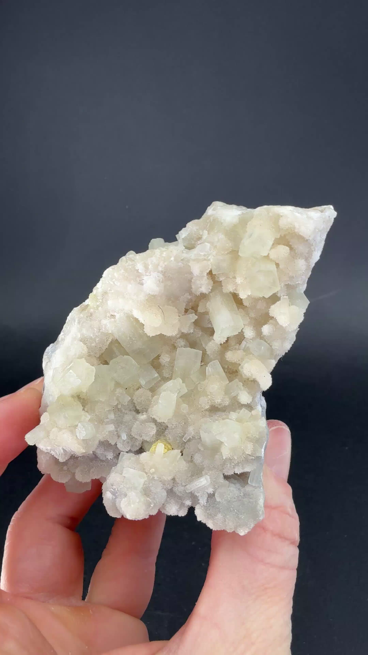 Aragonite with Sulfur from Giumentaro Mine TF1257