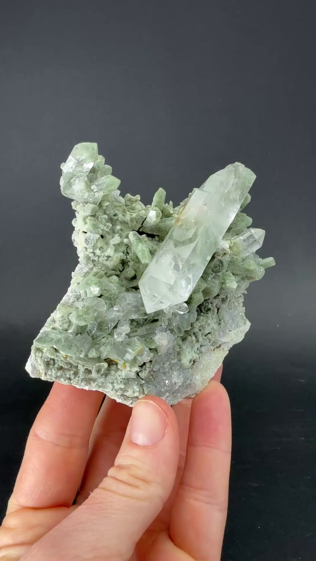 Quartz with Chlorite Inclusions from Pakistan TF1854