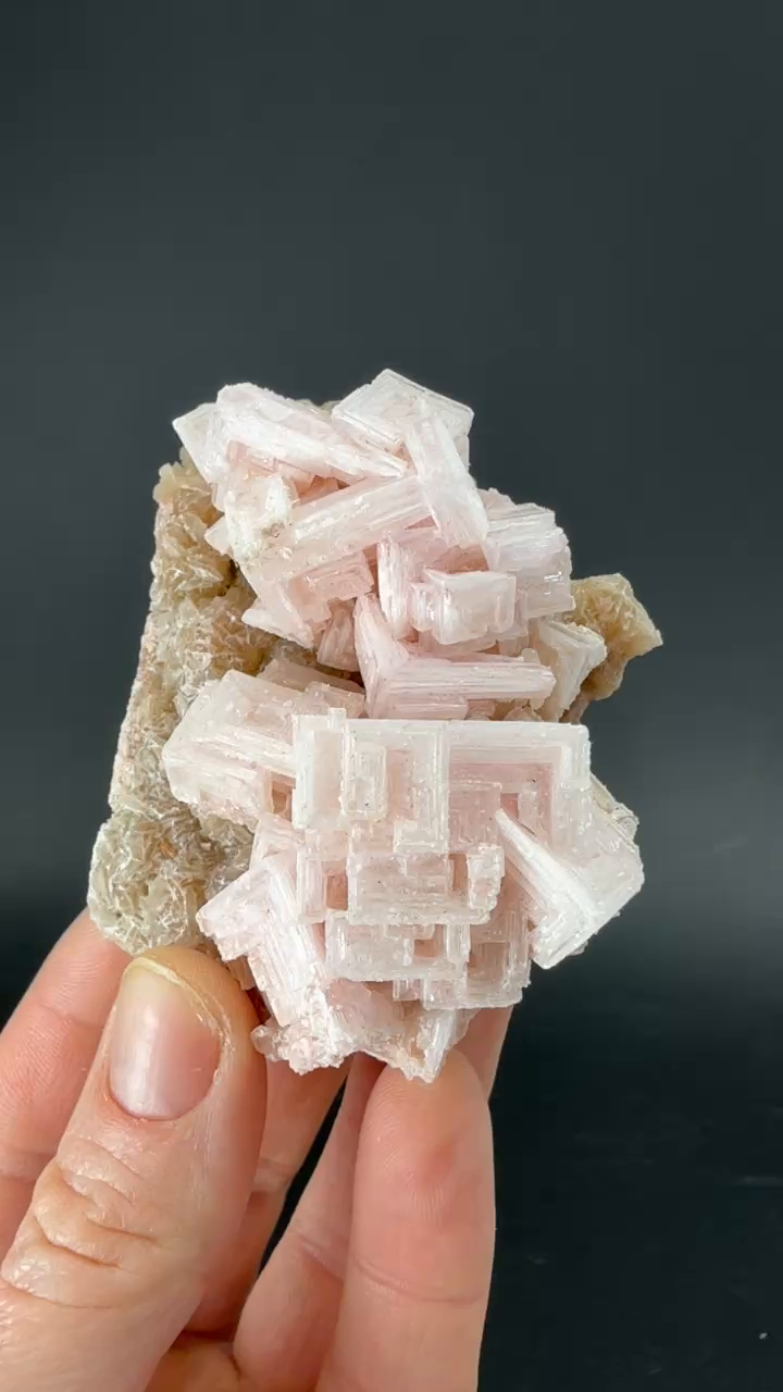 Pink Halite on Trona