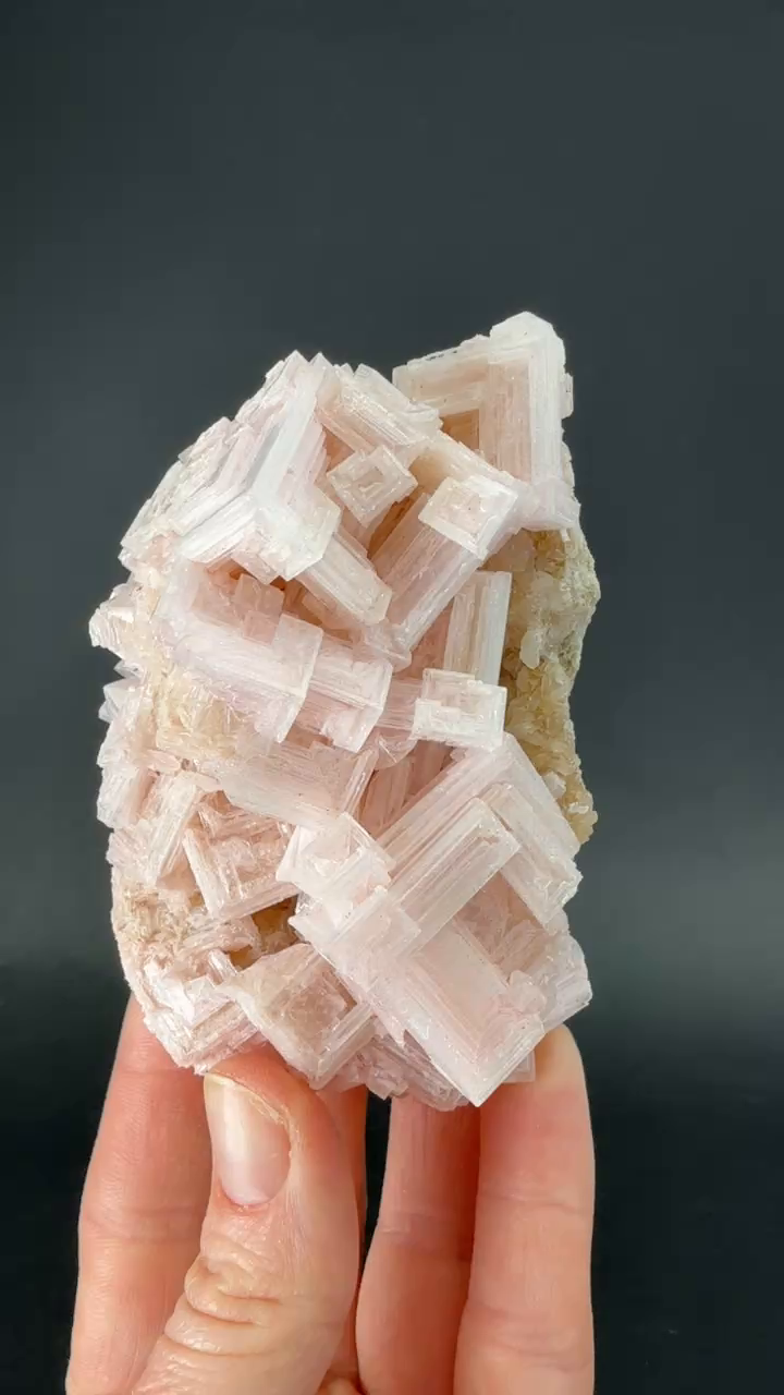 Pink Halite on Trona