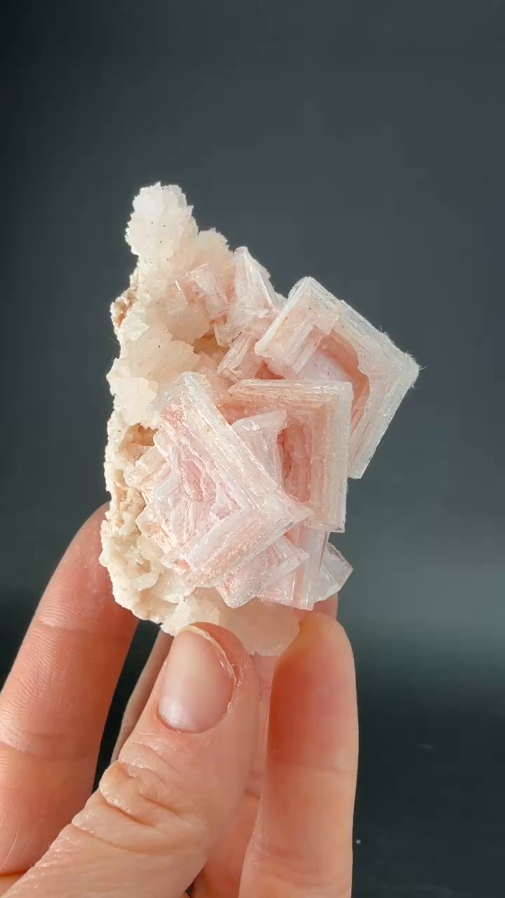 Pink Halite on Trona