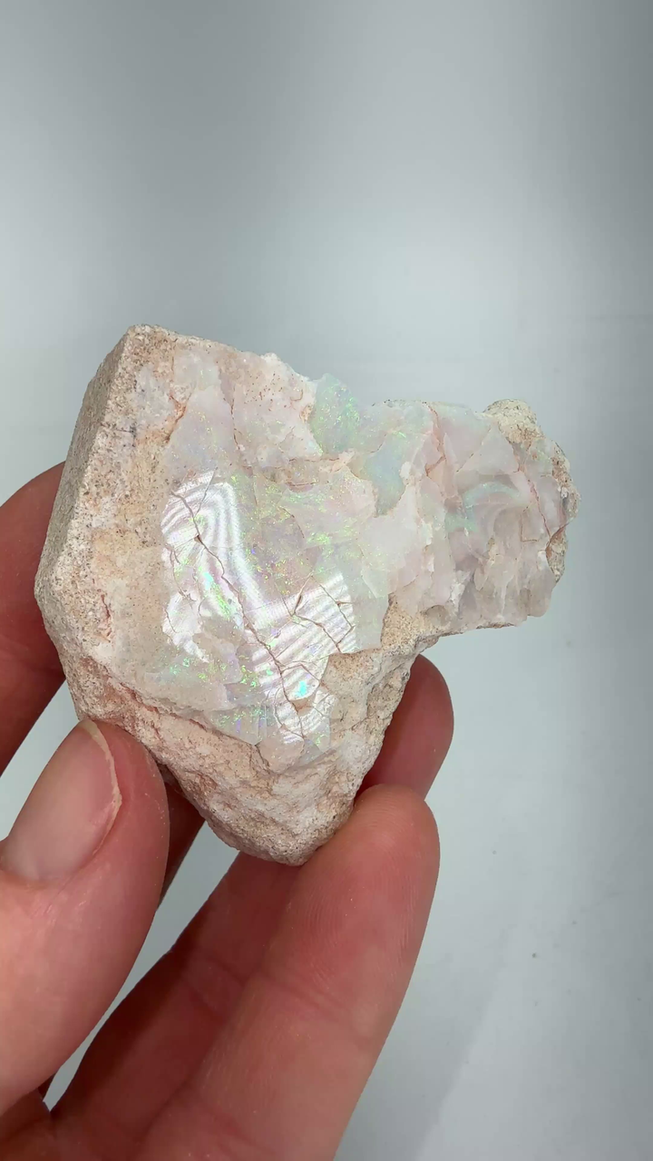 Natural Mintabie Opal on Sandstone TF2031