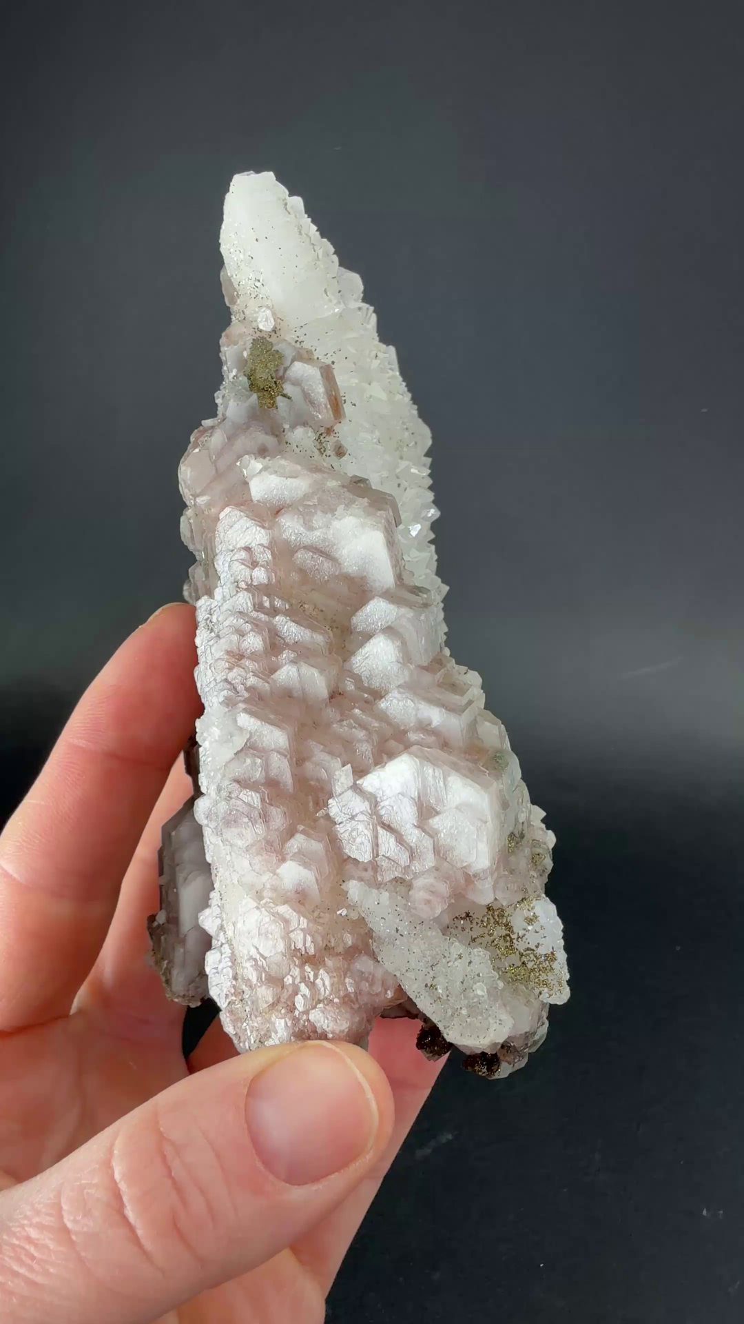 Quartz and Calcite with Chalcopyrite from Morocco TF2145