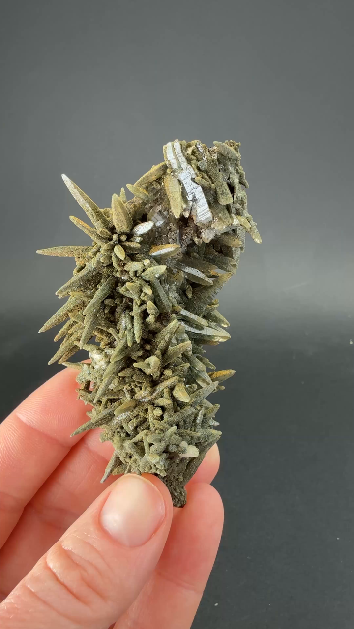 Chlorite Included Quartz Cluster from Mt. Ganesh, Nepal TF2169