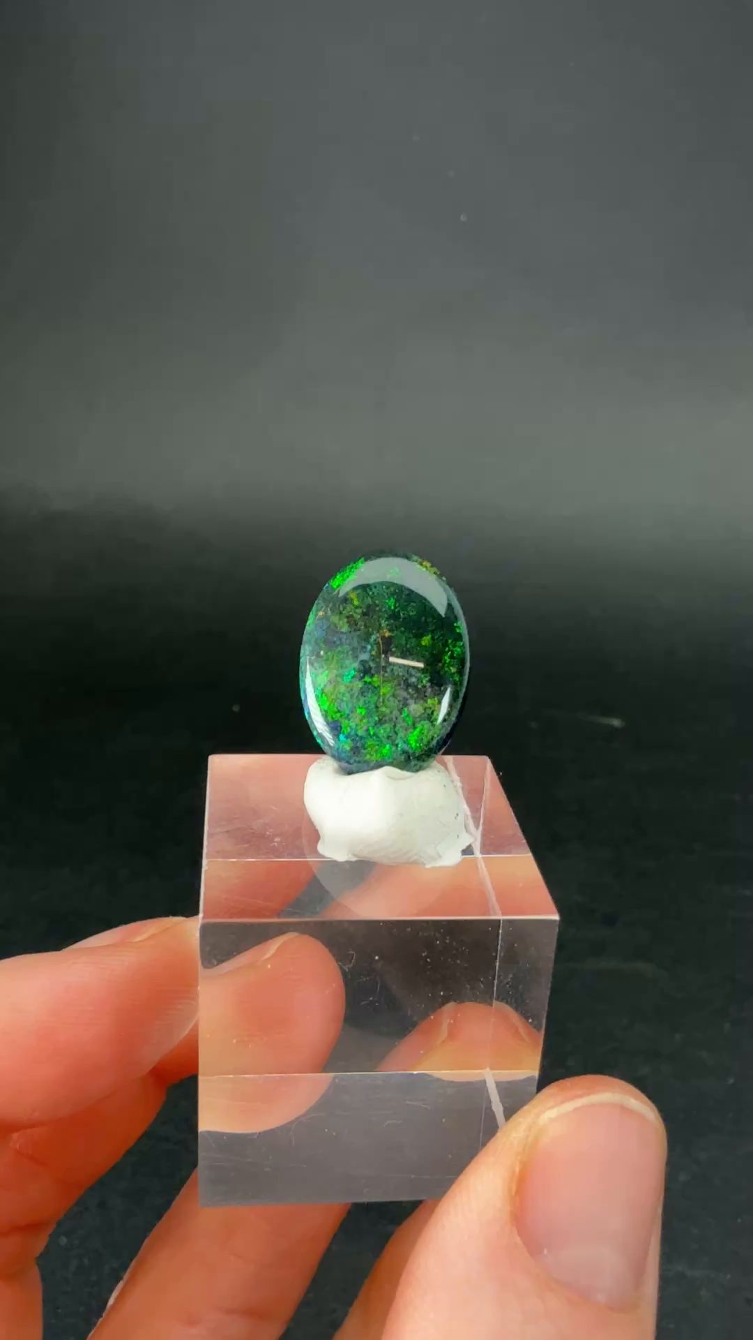 4.6 ct Polished Smoked Welo Opal TF2408