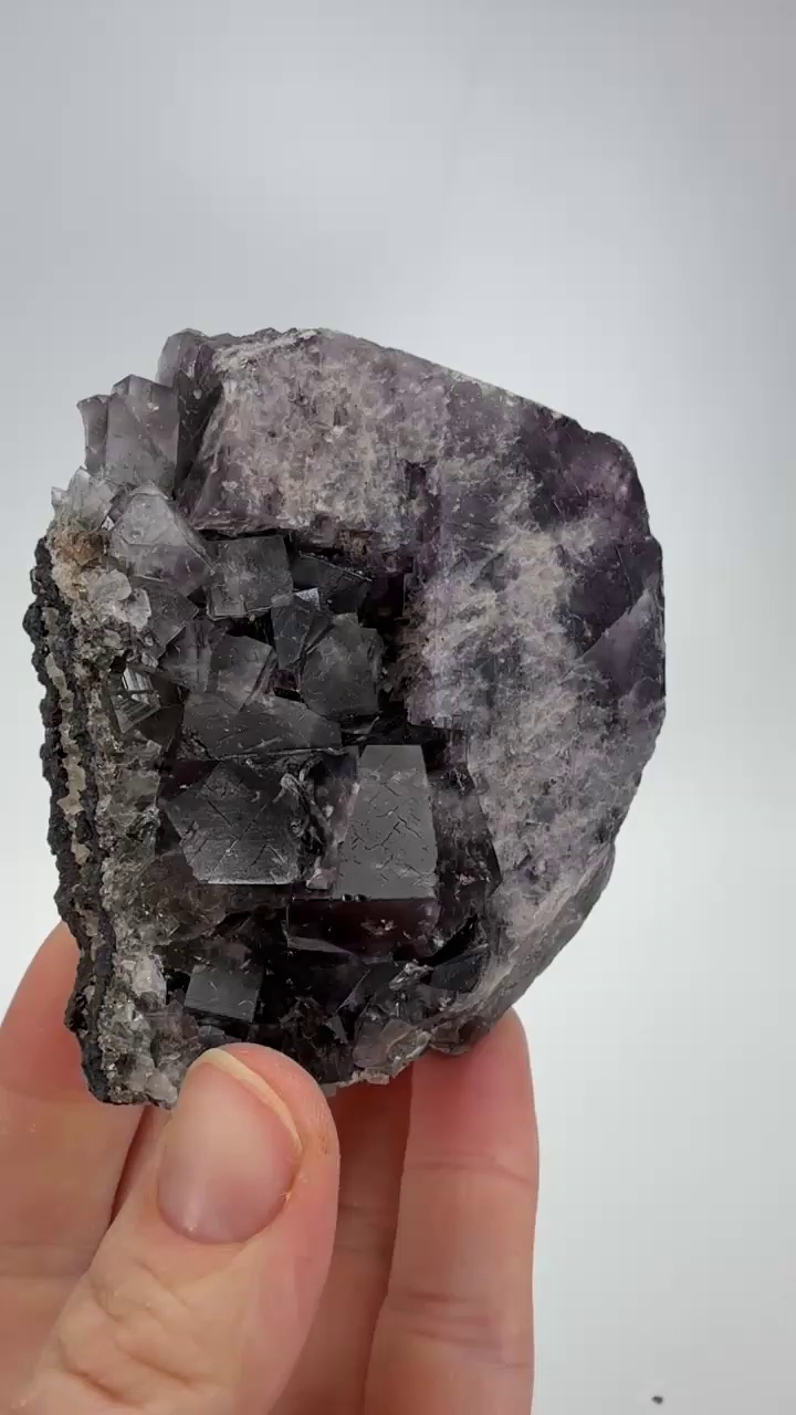 Purple Rain Pocket Fluorite Specimen