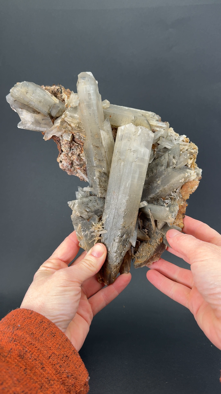 Gypsum Selenite Cluster from Tuscany, Italy TF2603