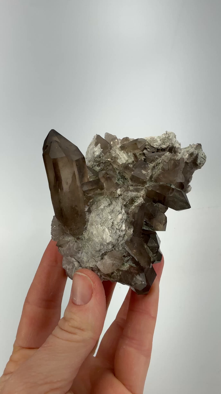 Smoky Quartz Cluster from Mt. Blanc TF2604