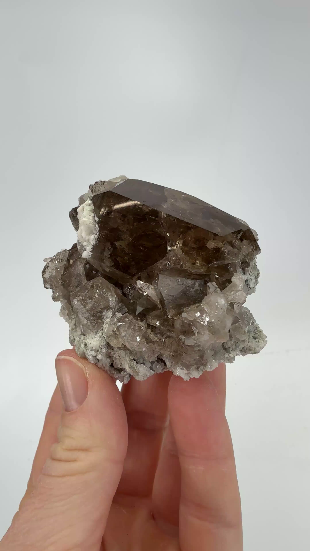 Smoky Quartz Cluster from Mt. Blanc TF282