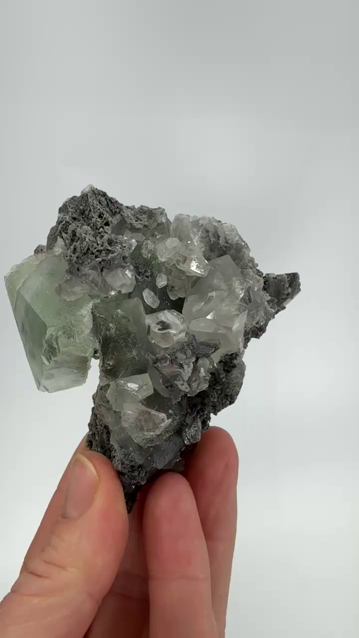 Green Octahedral Fluorite from Xianghualing