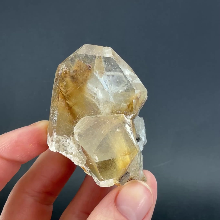 Quartz with Rutile and Brookite from Pakistan TF3348