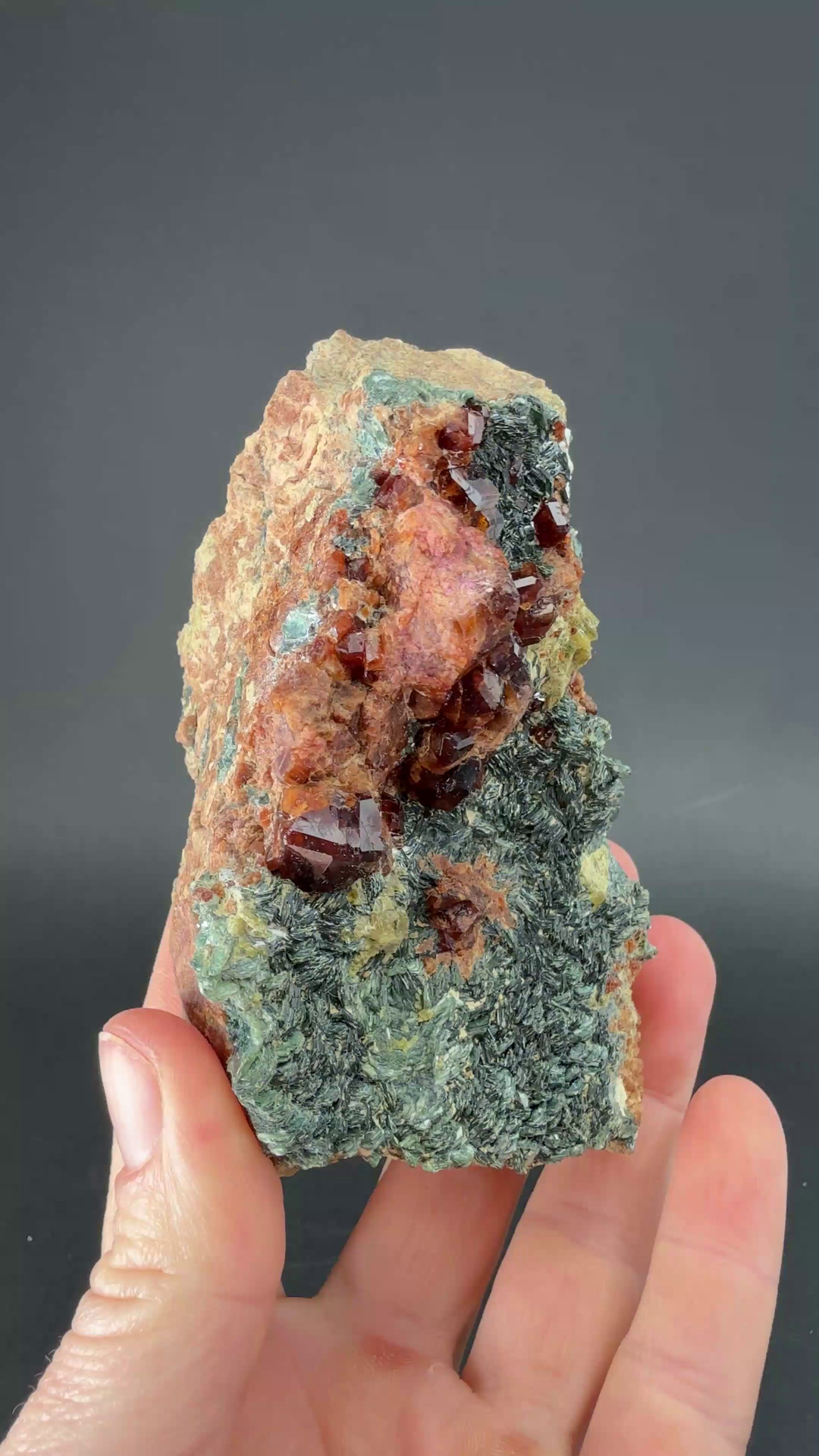 Hessonite Garnet with Clinochlore from Italy TF864