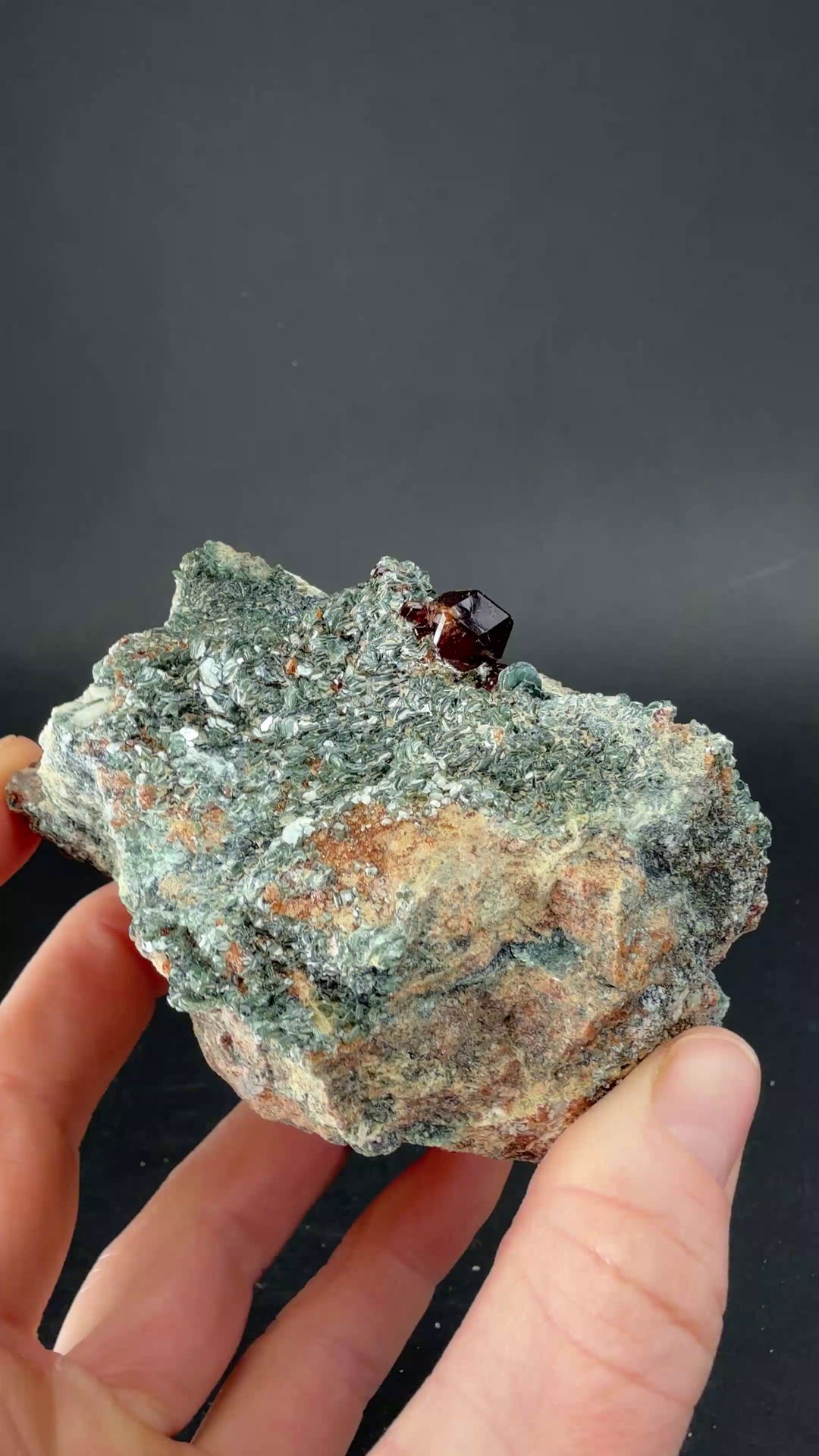 Hessonite Garnet with Clinochlore from Italy TF865