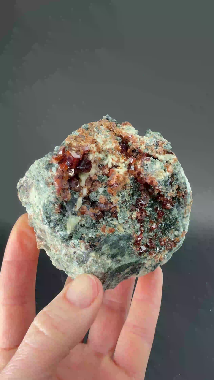 Hessonite Garnet with Clinochlore from Italy TF867