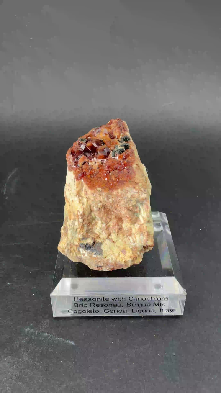 Hessonite Garnet with Clinochlore from Italy TF868